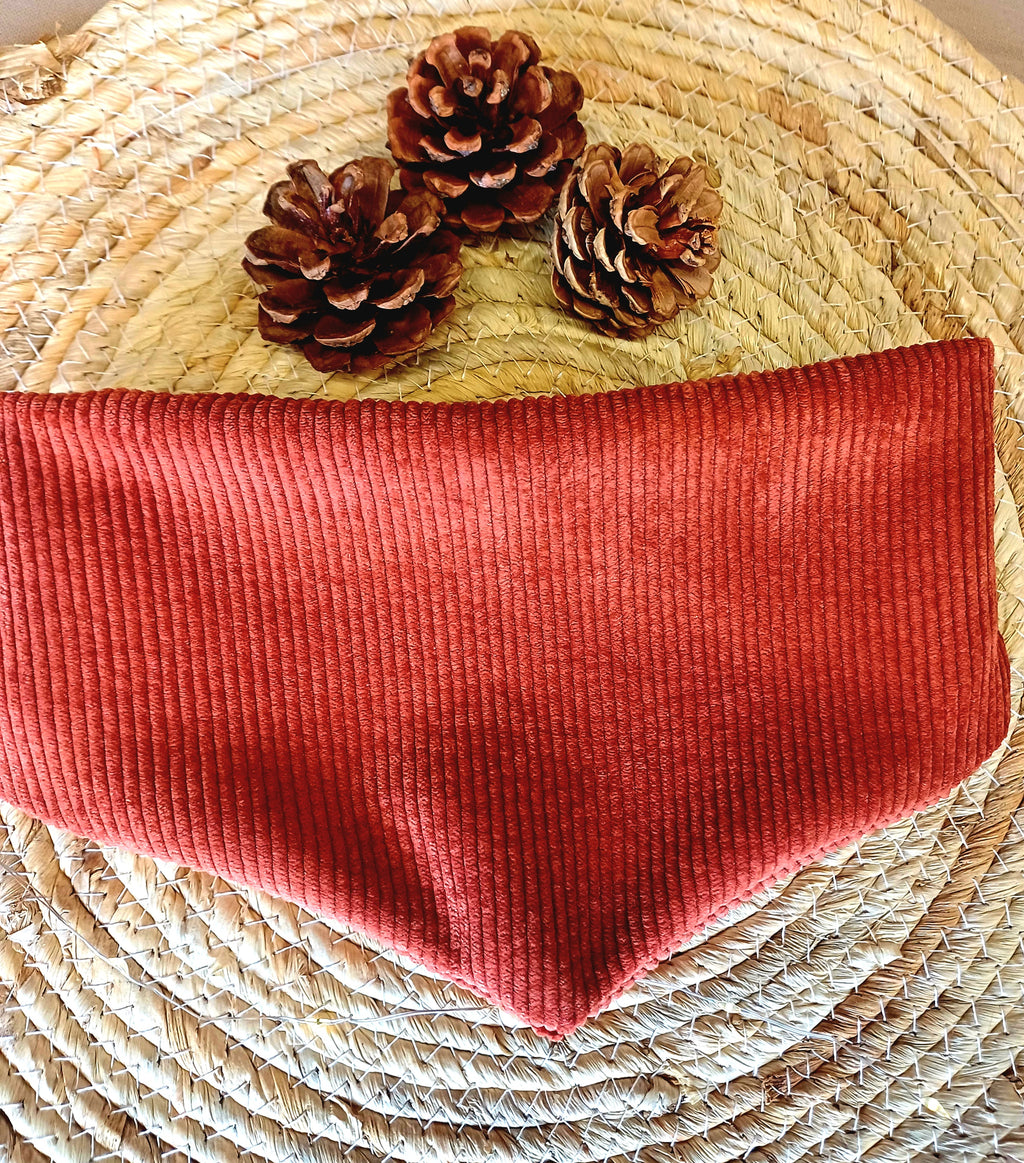 Bandana velours marron