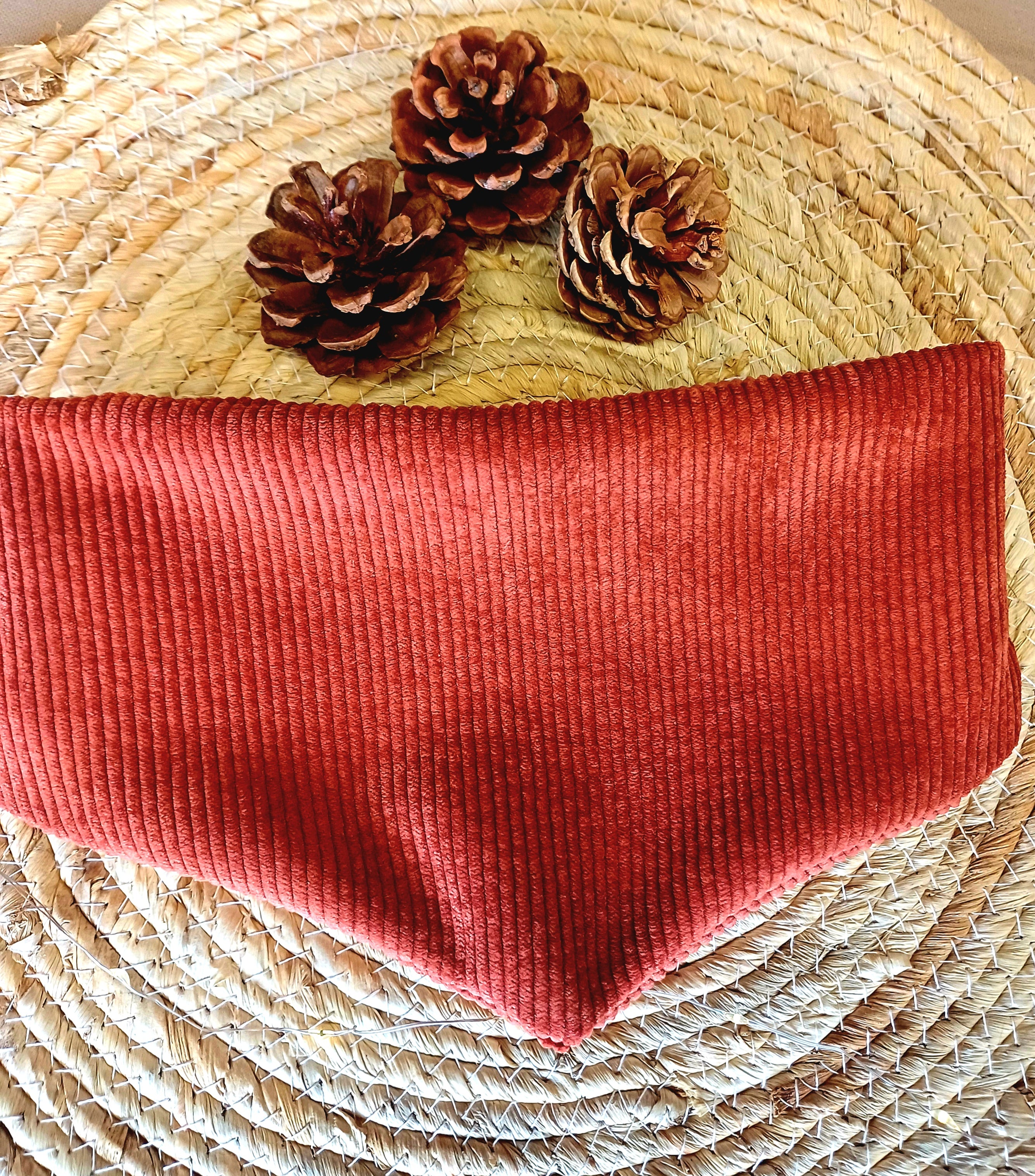 Bandana velours marron