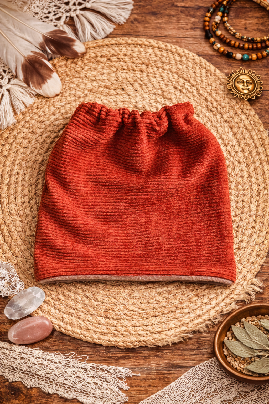 Snood velours doublé polaire